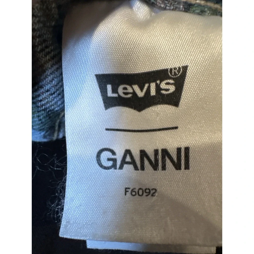 Levi's x GANNI Women's‎ Jeans W25 L29 Blue Hemp Cotton Collab Limited Edition